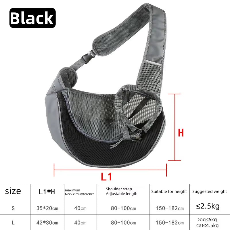 Summer New Pet Bag Cat Dog Travel Portable Shoulder Bag Breathable Mesh Pet Backpack Outdoor Pet Supplies Pet Shoulder Bag