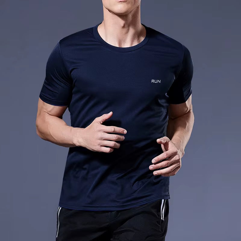 Summer Sport Gym T Shirt Men Quick Dry Running Bodybuilding Shirts Men Short Sleeve Fitness Tops Oversized Brazil T-Shirt Jersey