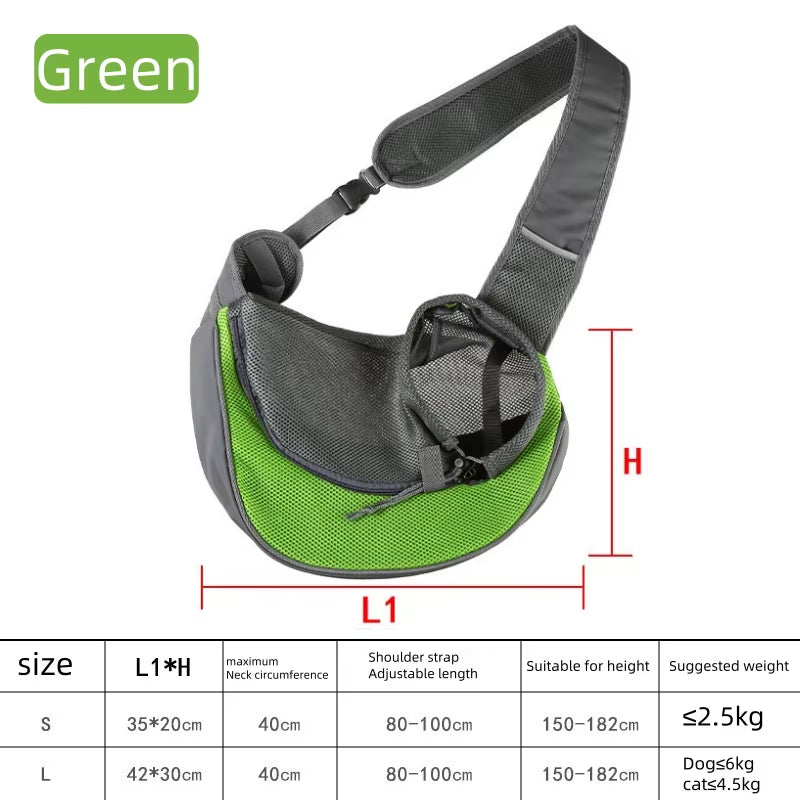 Summer New Pet Bag Cat Dog Travel Portable Shoulder Bag Breathable Mesh Pet Backpack Outdoor Pet Supplies Pet Shoulder Bag