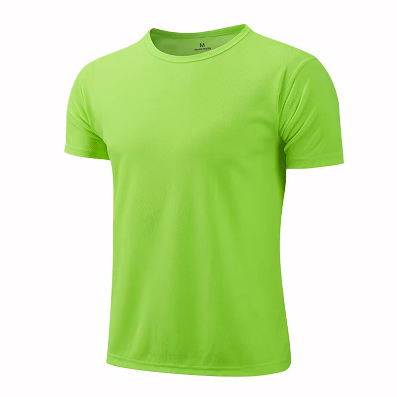 Multicolor Quick Dry Short Sleeve Sport T Shirt Gym Jerseys Fitness Shirt Trainer Running T-Shirt Men'S Breathable Sportswear
