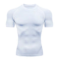 Men Running Compression T-Shirt Short Sleeve Sport Tees Gym Fitness Sweatshirt Male Jogging Tracksuit Homme Athletic Shirt Tops